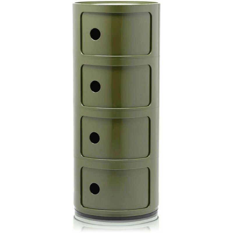 Kartell Componibili Modulare Aufbewahrungsmöbel Grün 77 Cm