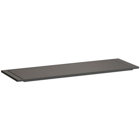 KARTELL étagère pour baignoire, 750 x 250 x 15 mm, gris fumée LAUFEN