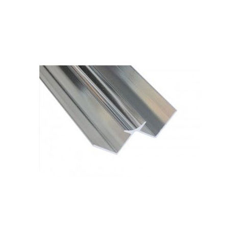 Kartell Internal Winged Aluminium Corner Chrome 10mm