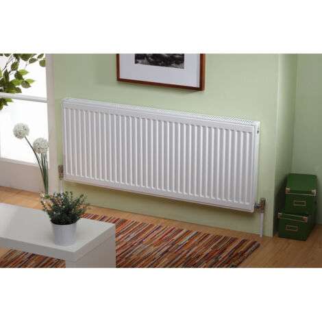 Kartell K-RAD Kompact Type 11 White 300mm x 2000mm Single Panel with Single Convector Horizontal Radiator - S320K
