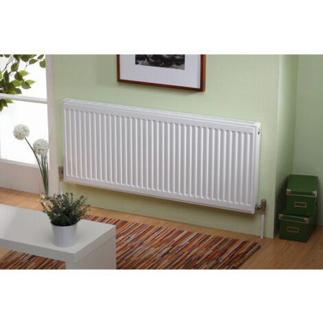 Kartell K-RAD Kompact Type 11 White 500mm x 1400mm Single Panel with Single Convector Horizontal Radiator - S514K