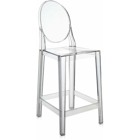 Sgabello Sparkle color cristallo 44cm - CASA - KARTELL