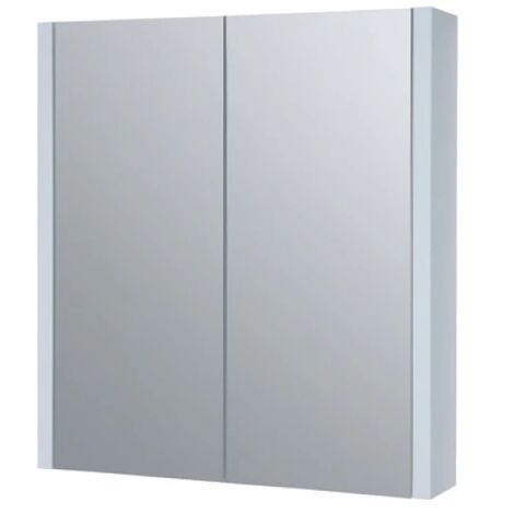 Kartell Purity Mirrored Bathroom Cabinet 600mm W White