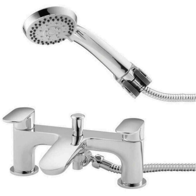 TAP263VE K-Vit Brassware Verve Bath Shower Mixer Tap - Chrome - Chrome - Kartell