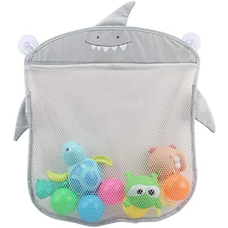 TB&W Boîte de rangement organisateur de jouets de bain, boîte de rangement  suspendue pour jouets de baignoire de bébé, salle de bain pour tout-petits  (bleu) 