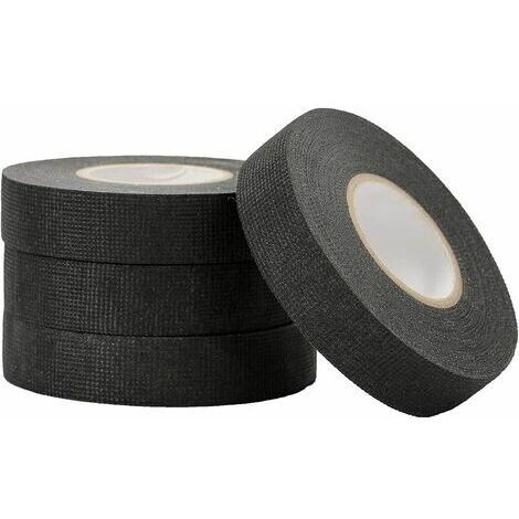 Ruban adhésif TESA pour faisceau électrique cloth tape en tissus noir 19mm  x 25M - Discount AutoSport