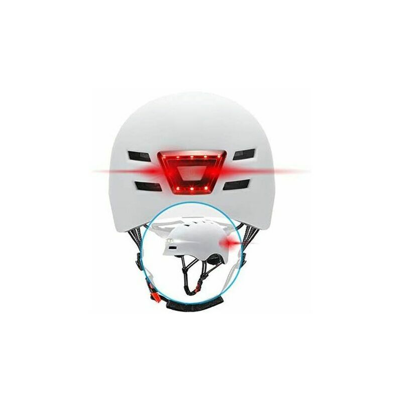 Kartokner - Casco da bici, scooter con luci