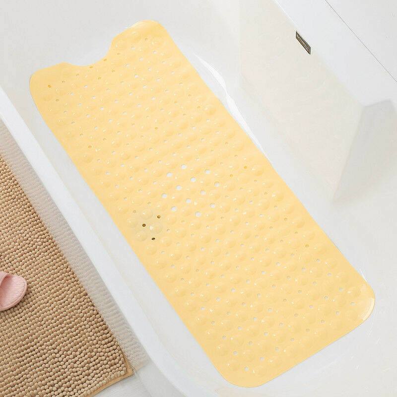 Extra long bath mat Bath mat yellow shower mat Non-slip bath mat 40x100cm - Kartokner