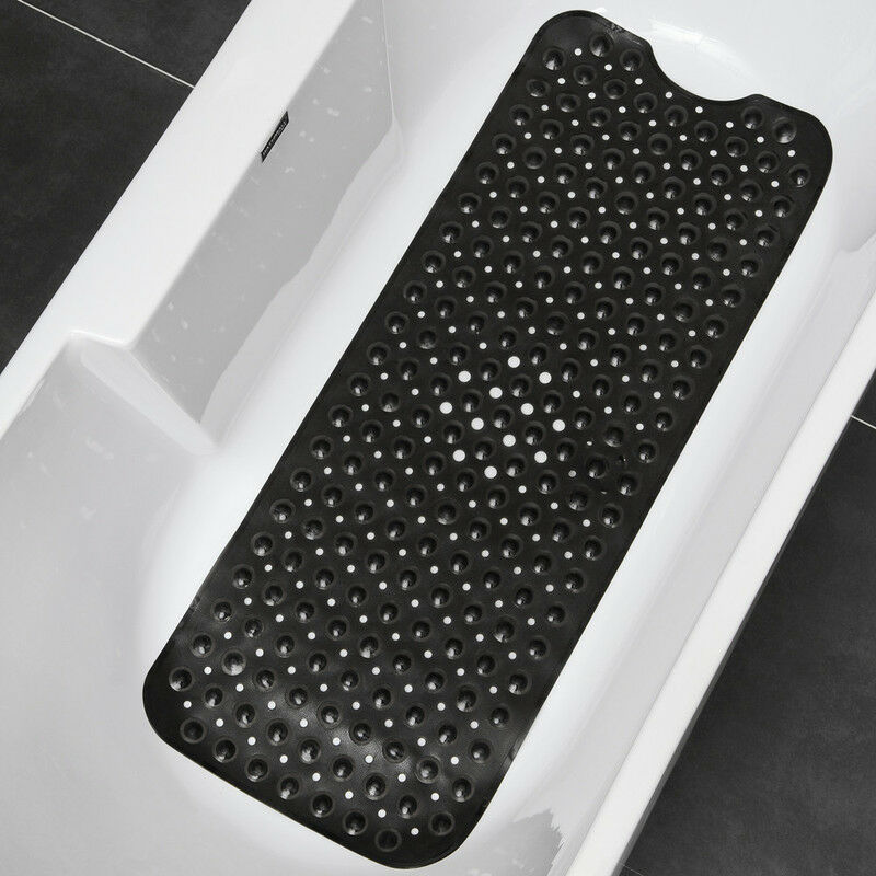 Extra long bath matBath mat black shower mat Non-slip bath mat 40x100cm - Kartokner