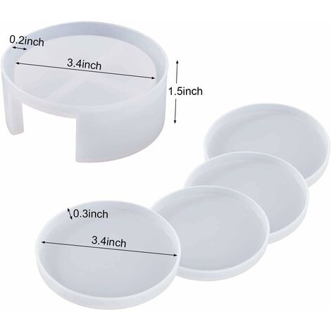 2pcs Silicone Flexible Measuring Cups Set for Epoxy Resin Art, Butter,  Chocolate More Handmade Melt Stir Squeeze Pour Standard 