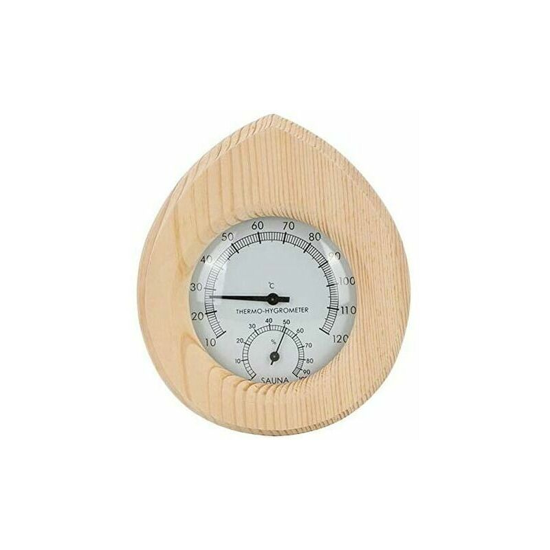 Kartokner - Thermometer Adjustable Fahrenheit Sauna Thermometer Accessories 2 in 1 Stainless Steel Sauna