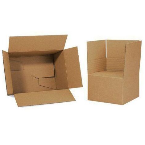 Karton 1-wellig Maße 350x300x90mm Qualität 1.3B braun Fefco 0711 Autom.-Boden braun