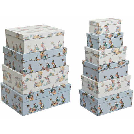 KARTON 10 KARTON 43,5X33,5X15,5 KARTON BLAUE BLUMEN Material Farbe BLAU WEISS MEHRFARBIG Familie BESTELLdetails