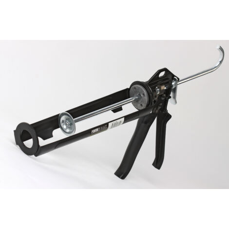 Kartuschenpistole FOME FLEX schwarz – für Dicht- und Klebstoffkartuschen – professionelles, präzises und ergonomisches Modell