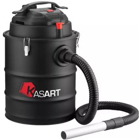 Kasart Kalos Aspirateur a' cendres 25 l 1200 W pour l'entretien des poeles, chemine'es et barbecues accessoires de nettoyage