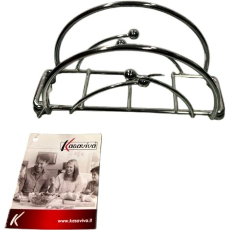 KASAVIVA - KITCHEN STEEL PORTATOVAGLIOLISLIM METALLO 15x8x4 CM