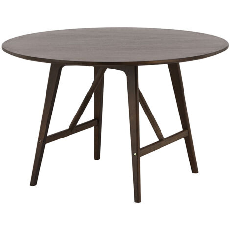 Kaseidon Esstisch Ø100 cm dunkelbraun.