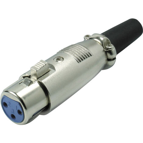 Kash 55020 XLR-Steckverbinder Kupplung, gerade Polzahl: 3  Silber 1 St.