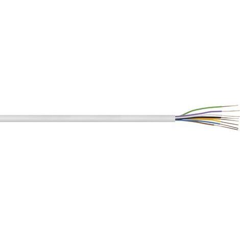 Kash 70I130 Klingelschlauchleitung 3 x 2 x 0.8 mm² Weiß 10 m
