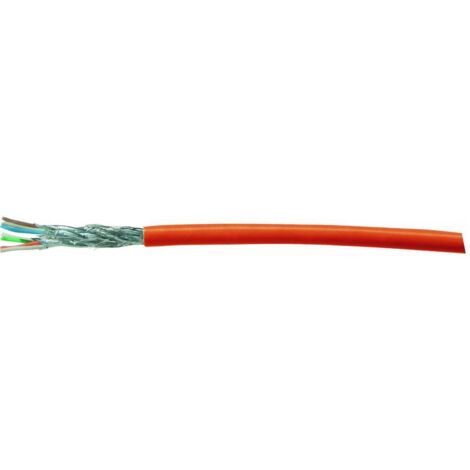 Kash 70M048 Câble réseau CAT 7 S/FTP 4 x 2 x 0.25 mm² orange 50 m W289581
