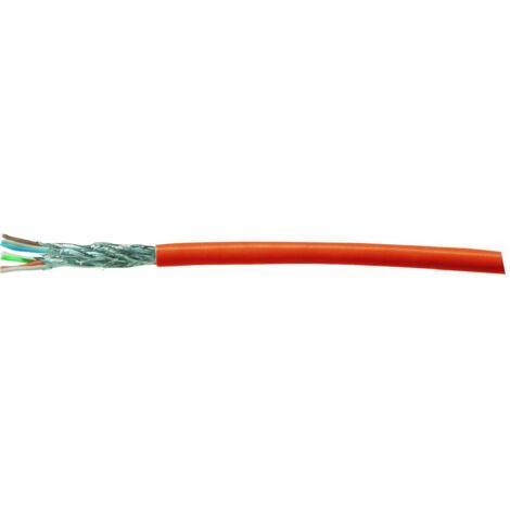 Kash 70M049 Câble réseau CAT 7 S/FTP 4 x 2 x 0.25 mm² orange 25 m W824721