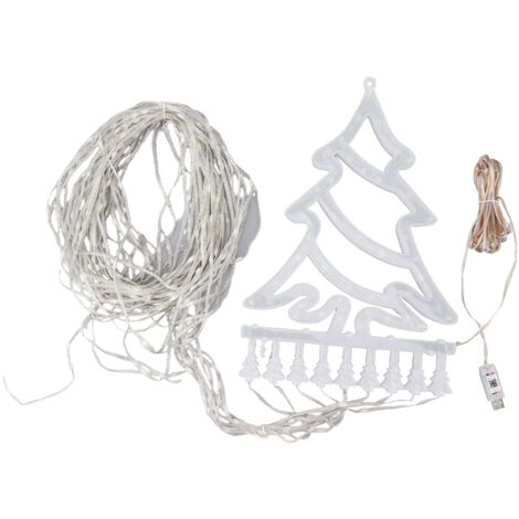 Kaskadierende Weihnachtslichterkette, 305 LEDs, 9 Stränge, 10 Modi, Christ