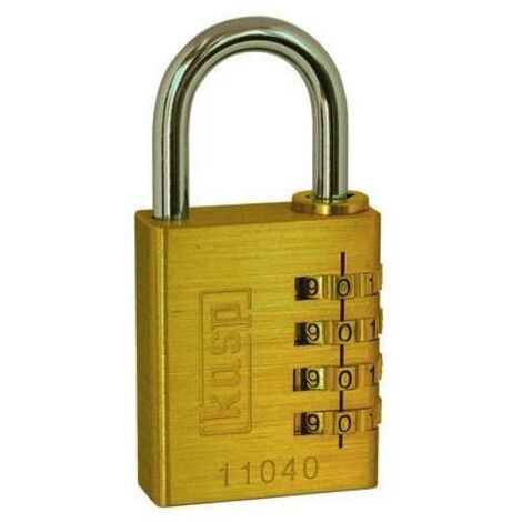 KASP K11040D LUCCHETTO IN OTTONE A COMBINAZIONE 40 MM