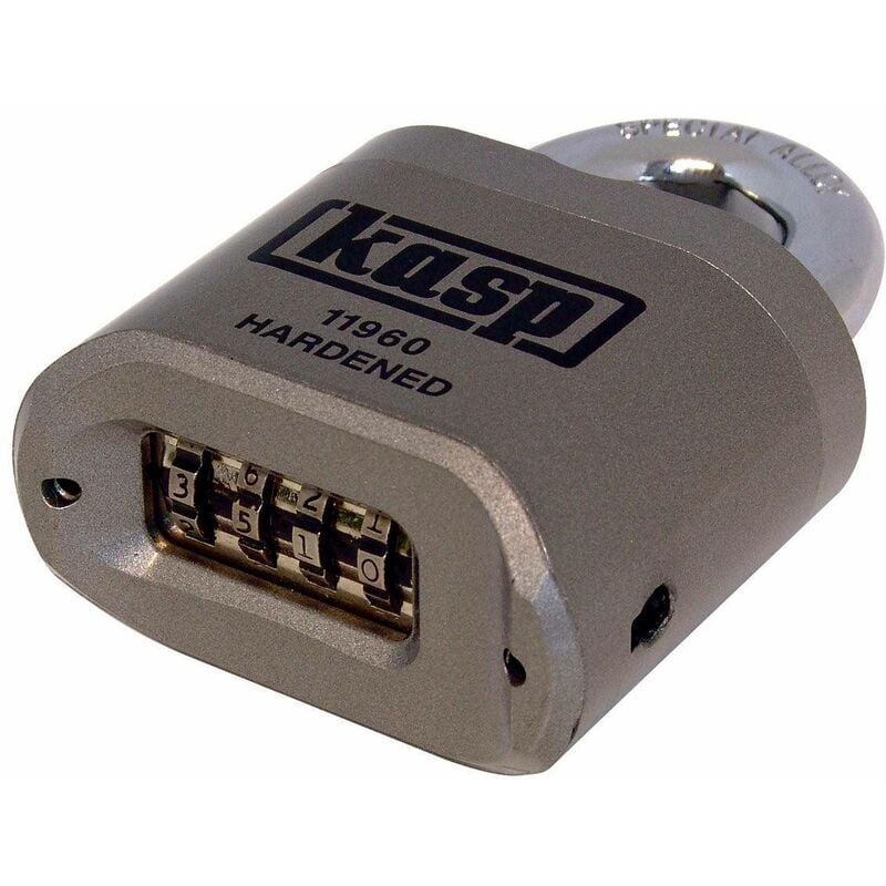 K11960D Cadenas fermeture différente argent avec serrure à combinaison C50640 - Kasp