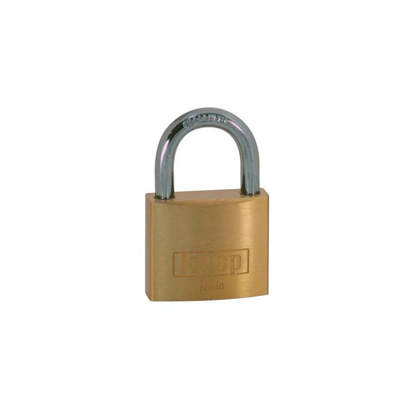 K12025 cadenas 25 mm fermeture différente or-jaune avec serrure à clé - Kasp