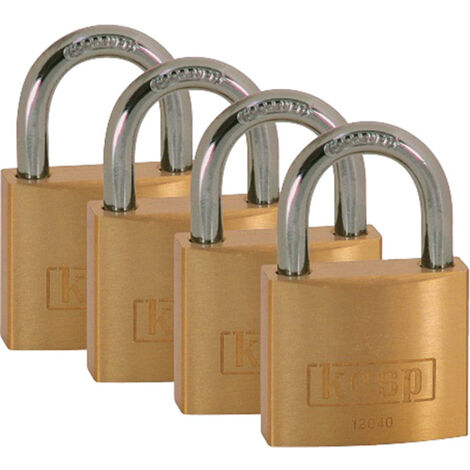 Kasp K12040D4 Vorhängeschloss 40 mm    Goldgelb Schlüsselschloss