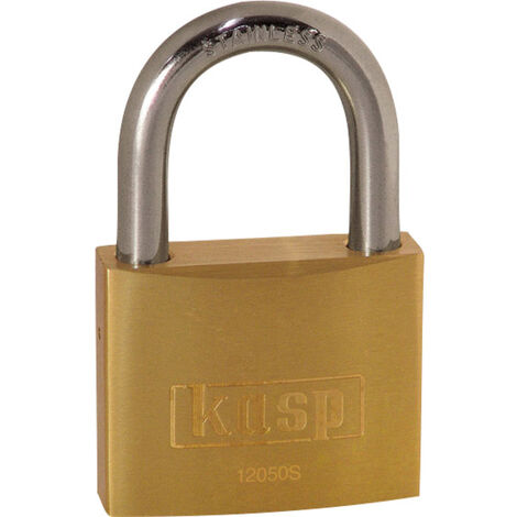 Kasp K12050SD Vorhängeschloss 50 mm Goldgelb Schlüsselschloss