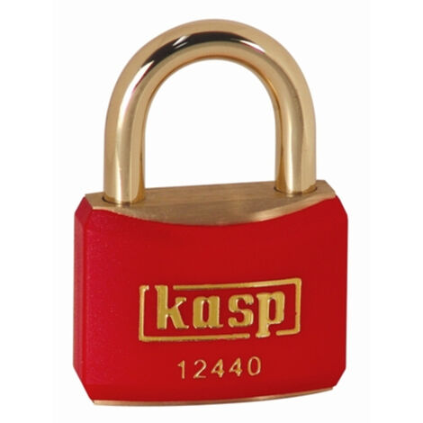 Kasp K12440REDD Vorhängeschloss 40 mm verschieden schließend   Goldgelb Schlüsselschloss