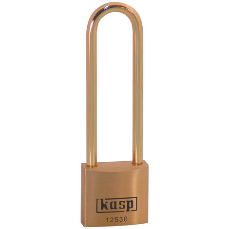 Kasp K12530L70BD Vorhängeschloss 30 mm verschieden schließend   Goldgelb Schlüsselschloss