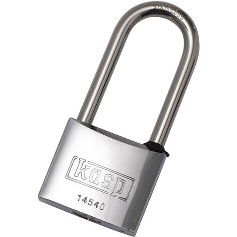Kasp K14540L50D Vorhängeschloss 40 mm verschieden schließend   Edelstahl Schlüsselschloss