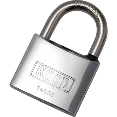 Kasp K14550D Lucchetto 50 mm Chiavi diverse acciaio inox Serratura a chiave