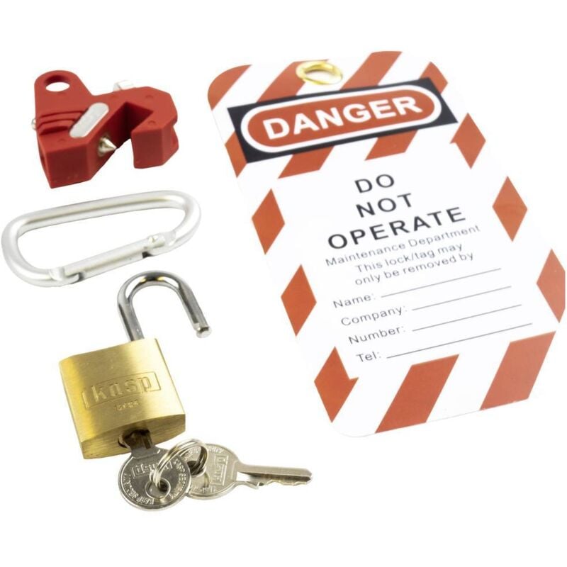 Kasp K81100 Set de verrouillage 145 mm laiton, argent avec serrure à clé