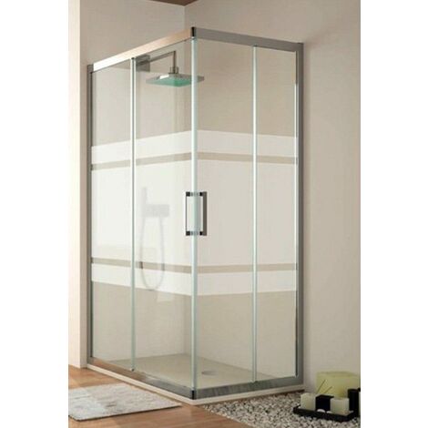KASSANDRA SERIE 300 Mampara Angular Decorada - Medida: 75X120 CMS - ref: TR60716D6S190071+TR60716D6S190116