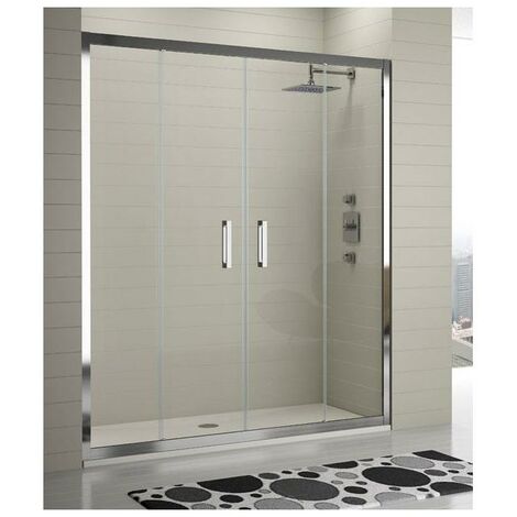 KASSANDRA SERIE 300 Mampara Ducha 4 Hojas Transparente - Medida: 150-156 cm - ref: TR1001616S190150