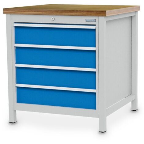 Kastenwerkbank Breite 810 mm, R24-24, 4 x Schublade Maße in mm (BxTxH): 810 x 750 x 859