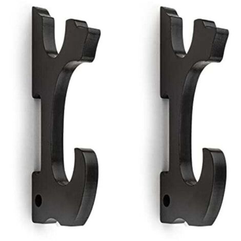 Katana Wall Mount Set of 2 Padded Katana Holders, Saber Stand, Adjustable Hooks for Tanto, Rapier, Light Saber, Samurai Sword, Cosplay Blade, Tanjirou, Demon Slayer Weapon Rack