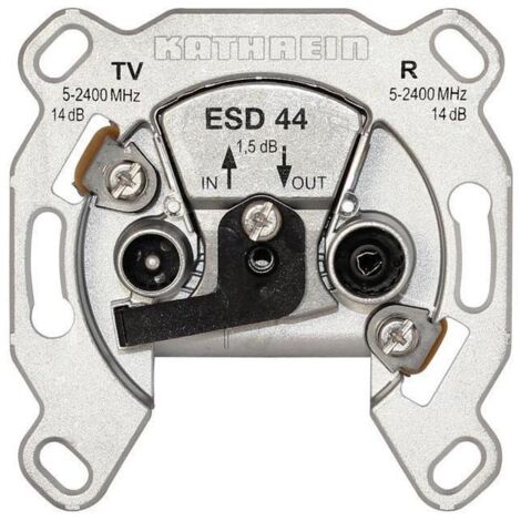 Kathrein BK-Steckdose 2fach Durchschleifdose ESD 44