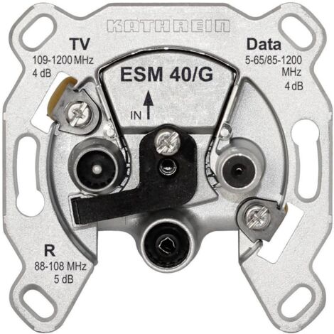 Kathrein ESM 40/G prise antenne encastrable argent