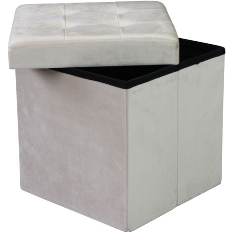 KATI - pouf quadrato in velluto