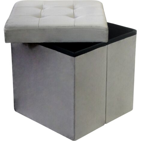 KATI - pouf quadrato in velluto