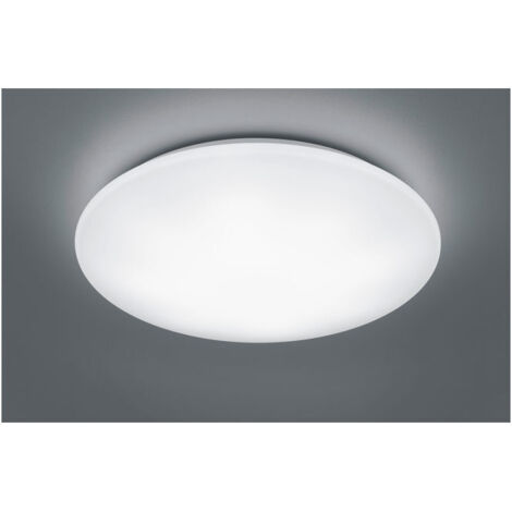 KATO PLAFONIERA LED DIFFUSORE METACRILATO BIANCO SATINATO CON TELECOMANDO CON FUNZIONI DI VARIAZIONE LUCE CALDA E FREDDA, REGOLAZIONE INTENSITA' DI LUCE E LUCE NOTTURNA D.60CM