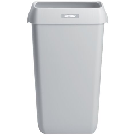 KATRIN Abfalleimer 25L mit Deckel, weiß
