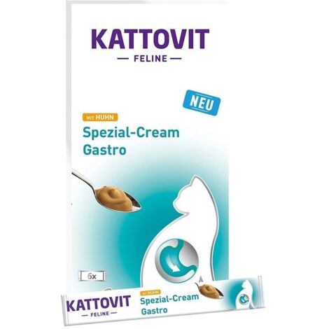 KATTOVIT GASTRO Creme mit Huhn - Verdauungssystem 6x15g