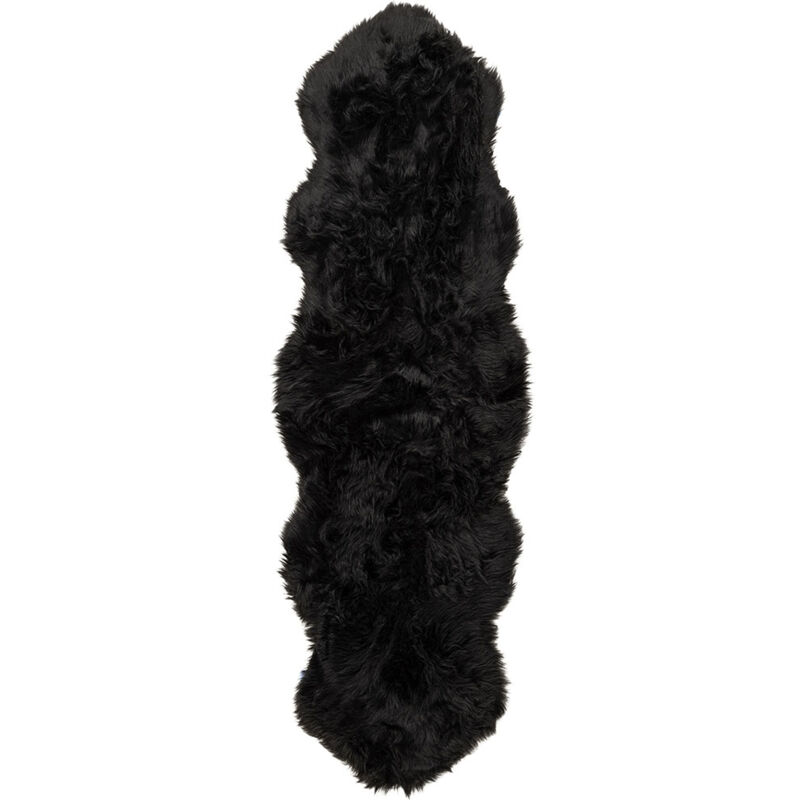 Ebuy24 - Katy fourrure synthétique imitation fourrure 180x55cm noir.