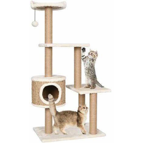 Katzen-Kratzbaum 123 cm Seegras
