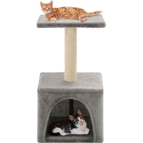 Katzen-Kratzbaum Sisal 55 cm Grau vidaXL